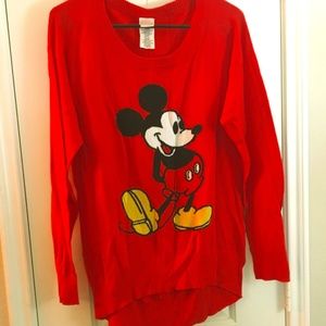 Red Mickey Mouse Sweater
